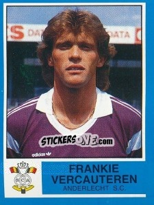 Sticker Frankie Vercauteren - Football Belgium 1986-1987 n. 12 - Panini