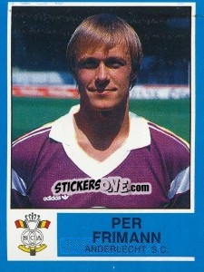 Figurina Per Frymann - Football Belgium 1986-1987 - Panini