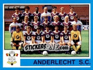 Figurina Team - Football Belgium 1986-1987 n. 20 - Panini