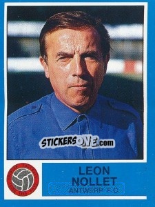 Sticker Leon Nollet - Football Belgium 1986-1987 - Panini