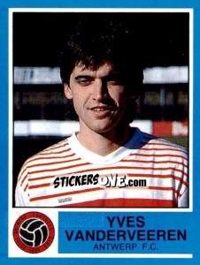 Sticker Yves Vanderveeren - Football Belgium 1986-1987 n. 26 - Panini