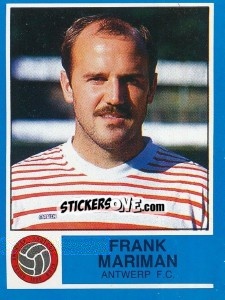 Figurina Frank Mariman - Football Belgium 1986-1987 - Panini