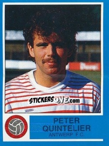 Cromo Peter Quintelier - Football Belgium 1986-1987 - Panini
