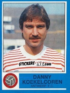 Sticker Danny Koekelcoren - Football Belgium 1986-1987 - Panini