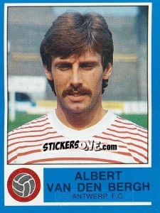 Sticker Albert van den Bergh - Football Belgium 1986-1987 - Panini
