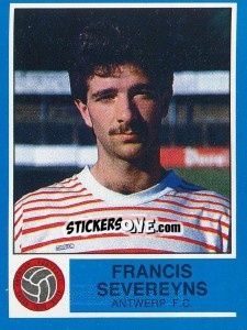Figurina Francis Severeyns - Football Belgium 1986-1987 - Panini