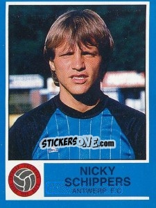 Cromo Nicky Schippers - Football Belgium 1986-1987 - Panini