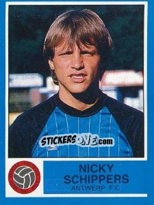 Sticker Nicky Schippers - Football Belgium 1986-1987 n. 37 - Panini