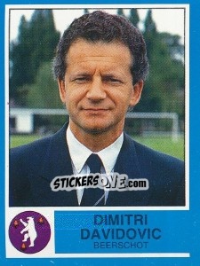 Figurina Dimitri Davidovic - Football Belgium 1986-1987 - Panini