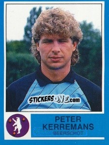Sticker Peter Kerremans - Football Belgium 1986-1987 - Panini