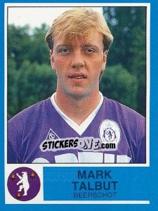 Figurina Mark Talbut - Football Belgium 1986-1987 - Panini