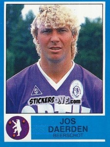 Sticker Jos Daerden - Football Belgium 1986-1987 - Panini
