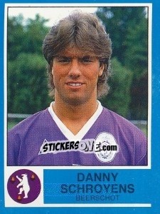 Sticker Danny Schroyens - Football Belgium 1986-1987 - Panini