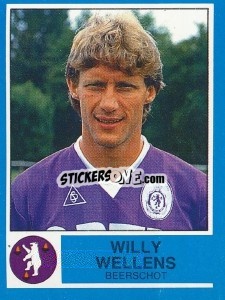 Cromo Willy Wellens - Football Belgium 1986-1987 - Panini