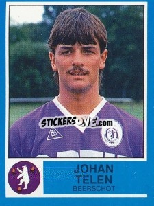 Figurina Johan Telen - Football Belgium 1986-1987 - Panini