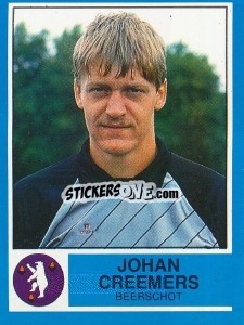 Cromo Johan Creemers - Football Belgium 1986-1987 - Panini