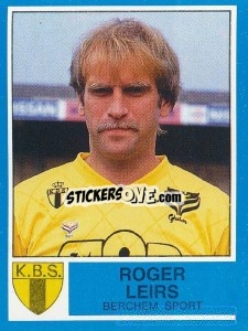 Figurina Roger Leirs - Football Belgium 1986-1987 - Panini