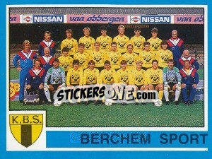 Figurina Team - Football Belgium 1986-1987 - Panini