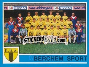 Figurina Team - Football Belgium 1986-1987 n. 74 - Panini