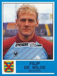 Sticker Filip de Wilde - Football Belgium 1986-1987 n. 77 - Panini
