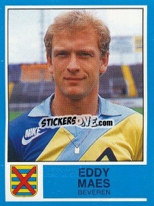 Figurina Eddy Maes - Football Belgium 1986-1987 - Panini