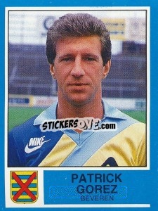 Figurina Patrick Gorez - Football Belgium 1986-1987 - Panini