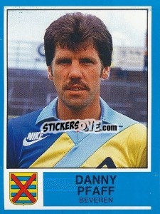 Figurina Danny Pfaff - Football Belgium 1986-1987 - Panini