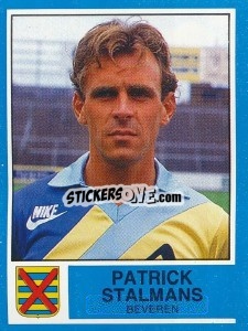 Sticker Patrick Stalmans - Football Belgium 1986-1987 - Panini