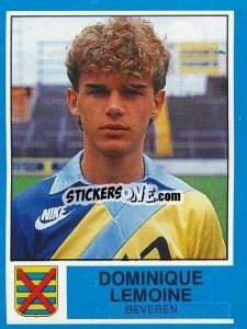Sticker Dominique Lemoine - Football Belgium 1986-1987 n. 84 - Panini