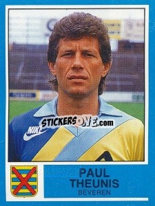 Sticker Paul Theunis - Football Belgium 1986-1987 - Panini
