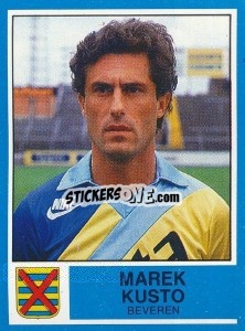 Sticker Marek Kusto - Football Belgium 1986-1987 n. 86 - Panini