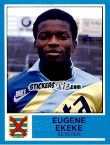 Figurina Eugene Ekeke - Football Belgium 1986-1987 - Panini