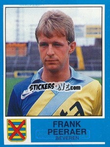Sticker Frank Peeraer - Football Belgium 1986-1987 n. 89 - Panini