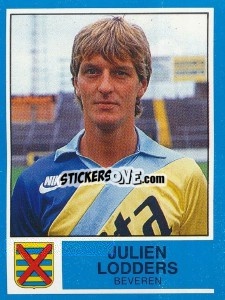 Sticker Julien Lodders - Football Belgium 1986-1987 - Panini