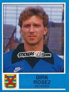 Cromo Dirk Rosez - Football Belgium 1986-1987 - Panini