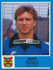 Figurina Dirk Rosez - Football Belgium 1986-1987 n. 91 - Panini
