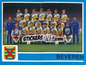 Sticker Team - Football Belgium 1986-1987 n. 92 - Panini