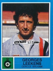 Sticker Georges Leekens - Football Belgium 1986-1987 - Panini