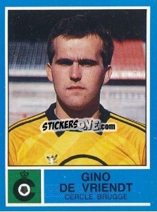 Sticker Gino de Vriendt - Football Belgium 1986-1987 n. 95 - Panini