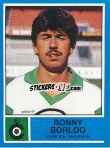 Sticker Ronny Borloo - Football Belgium 1986-1987 n. 96 - Panini