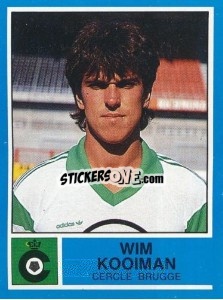 Cromo Wim Kooiman - Football Belgium 1986-1987 - Panini