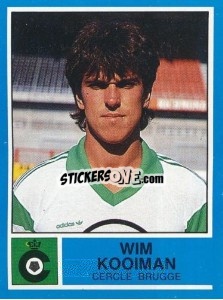 Sticker Wim Kooiman - Football Belgium 1986-1987 n. 97 - Panini