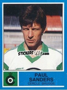 Figurina Paul Sanders - Football Belgium 1986-1987 n. 104 - Panini