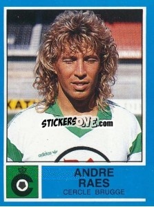 Sticker Andre Raes - Football Belgium 1986-1987 - Panini