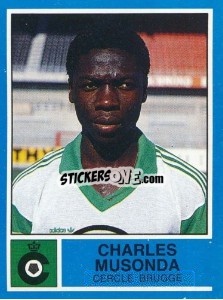 Sticker Charles Musonda - Football Belgium 1986-1987 - Panini