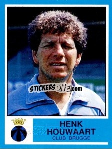 Figurina Henk Houwaart - Football Belgium 1986-1987 - Panini