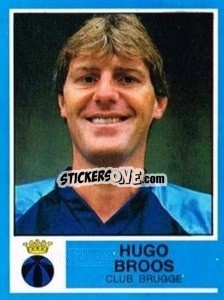 Figurina Hugo Broos - Football Belgium 1986-1987 - Panini