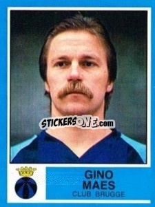Sticker Gino Maes - Football Belgium 1986-1987 n. 117 - Panini