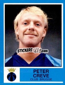Sticker Peter Creve - Football Belgium 1986-1987 n. 121 - Panini