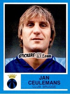 Cromo Jan Ceulemans - Football Belgium 1986-1987 - Panini